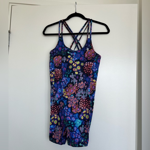 Black Milk Zoa Garden Active Short Catsuit - Limited Size Medium NWOT - Picture 7 of 8